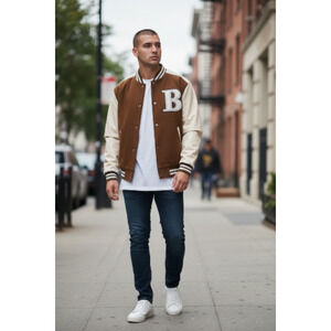 NWT COOFANDY Men's Varsity Baseball Jackets Lightweight  Size XXL